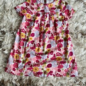 Jacadi Pink Red Sundress with Raglan Sleeves